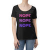NOPE Scoop Neck Tee