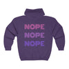 NOPE Zip Hooded Sweatshirt