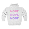 NOPE Zip Hooded Sweatshirt