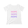 NOPE Scoop Neck Tee