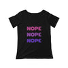 NOPE Scoop Neck Tee