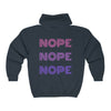 NOPE Zip Hooded Sweatshirt