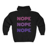 NOPE Zip Hooded Sweatshirt